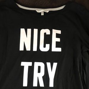 Shirt “Nice Try”
